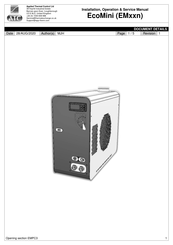 ATC EcoMini EM Series Installation, Operation & Service Manual