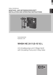 Helios WHSH HE 24 V (0-10 V) L Installation And Operating Instructions Manual