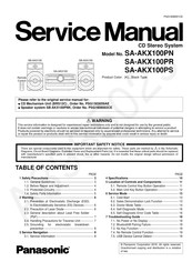 Panasonic SA-AKX100PN Service Manual