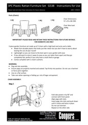 Coopers Of Stortford G538 Instructions For Use