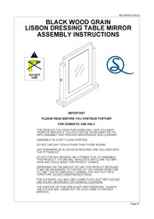 Seconique Furniture BLACK WOOD GRAIN Assembly Instructions