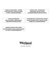Whirlpool AGB 629/WP Operating, Installation And Maintenance Instructions