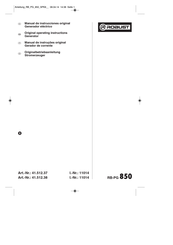 Robust RB-PG 850 Original Operating Instructions