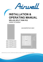 Airwell WELLEA SPLIT AW-WHPST0410-N91 Installation & Operating Manual