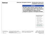 Steelcase Worksurface Sensor Kit Installation Instructions Manual