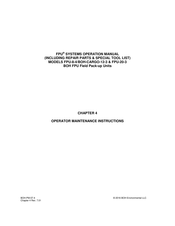 BOH Enviromental FPU-8-4 Operator & Maintenance Instructions