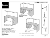 Steelcase Avenir Panel Worksurface with Suspended Pedestal Without Aprons Manual