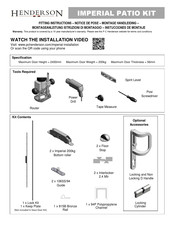 Henderson 4443V Fitting Instructions Manual