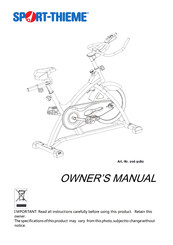 Sport-thieme 206 9180 Owner's Manual