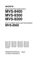 Sony MVS-8300 Operation Manual