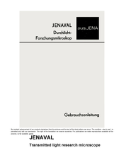 Zeiss JENAVAL Manual