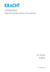 Kracht VC PULSE Series Operating Instructions Manual