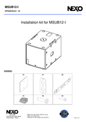 Nexo MSUB12-I Quick Start Manual