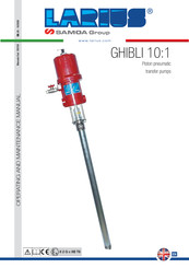 Samoa Larius GHIBLI 10:1 Operating And Maintenance Manual