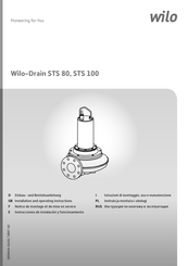 Wilo Wilo-Drain STS 80 Series Installation And Operating Instructions Manual