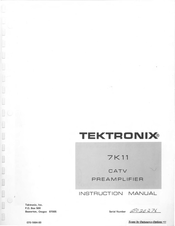 Tektronix 7K11 Instruction Manual