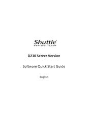 Shuttle D230 Software Quick Start Manual