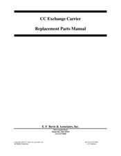 Bavis CC Exchange Carrier Replacement Parts Manual