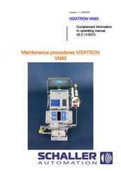 Schaller Automation VISATRON VN93 Series Maintenance Procedures