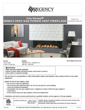 Regency Fireplace Products City CB60EPV-NG Owners & Installation Manual
