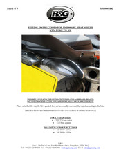 R&G HSH0001BK Fitting Instructions Manual