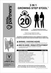 Little Partners 3 IN 1 GROWING STEP STOOL LP0072 (R1) Manual