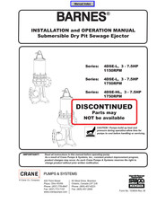 Barnes BARNES 4DSE3064L Installation And Operation Manual