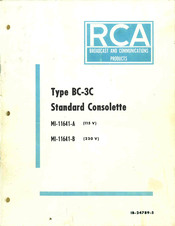RCA MI-11641-A Instructions Manual