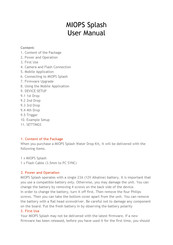 MIOPS Splash User Manual