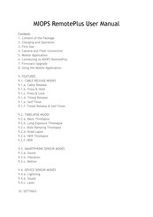 MIOPS RemotePlus User Manual