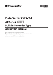 Oriental motor AR Series Operating Manual