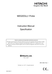 Hitachi MXS2ESLL1 Probe Instruction Manual