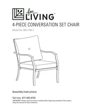 for Living Bluebay 088-1796-2 Assembly Instructions Manual