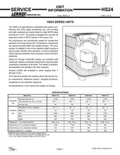 Lennox HS24-141 Unit Information