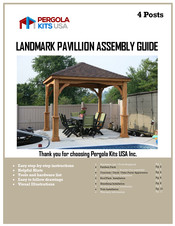 Pergola kits USA LANDMARK PAVILLION Assembly Manual