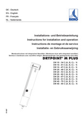Beko DRYPOINT M PLUS DM 40-75 C-N Instructions For Installation And Operation Manual