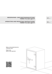 Format Light FP Operating And Mounting Instructions Manual
