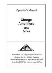 MMF M68D3 Operator's Manual