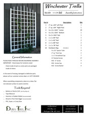 Dura Trel Winchester Trellis 11174 Assembly Instructions Manual