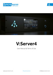 Syncronorm V:Server4 User Manual & Terms Of Use