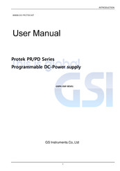 GSi Protek PR Series User Manual