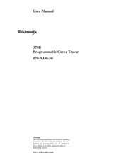 Tektronix 370B User Manual