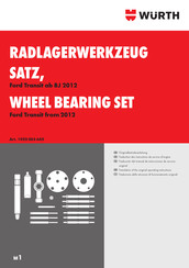 Würth 1952 003 645 Operating Instructions Manual