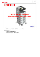 Ricoh SH-MF1f Manual