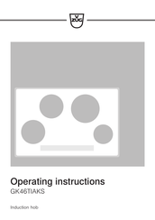 V-ZUG GK46TIAKS Operating Instructions Manual