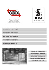 GiBiDi PASS 8 Instructions For Installation Manual