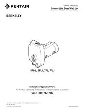 Pentair BERKELEY 7FLJ Owner's Manual