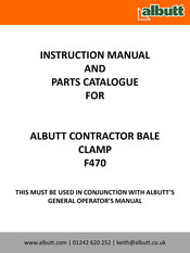 albutt F470 Instruction Manual And Parts Catalogue