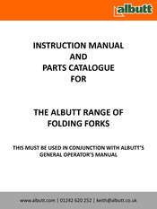 albutt B912HX Instruction Manual And Parts Catalogue