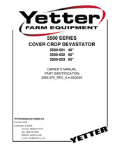 Yetter 5500 Series Owner's Manual, Part Identification